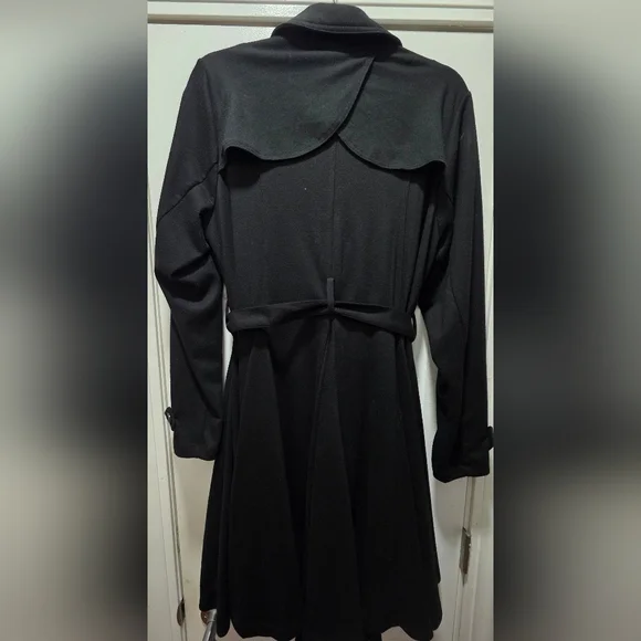 Torrid Black Double-Breasted Trench Coat - Picture 5 of 5